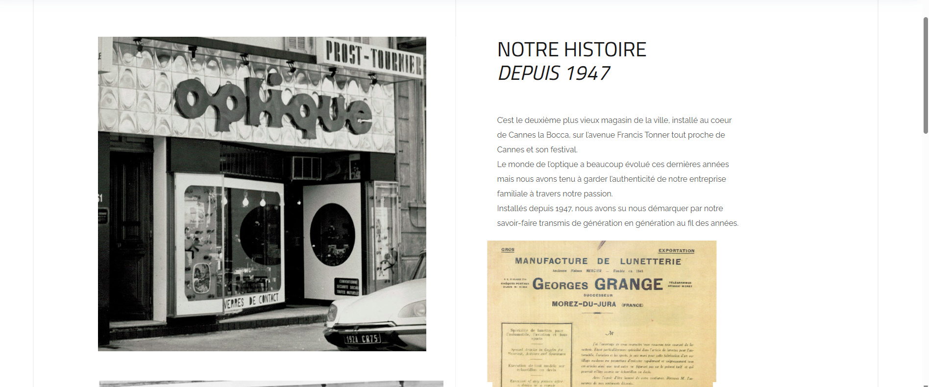 Site Web https://www.optique-prost-tournier.com/